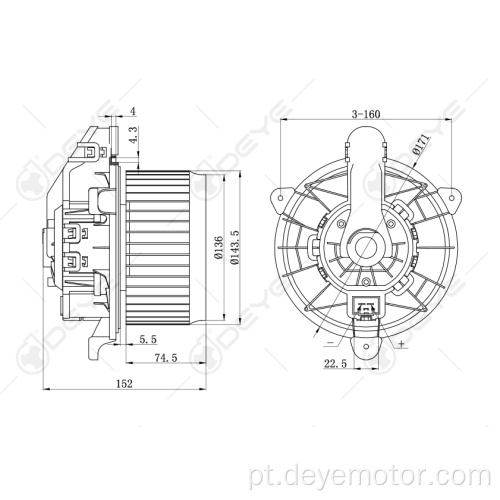 Motor soprador universal para FORD ECOSPORT FORD FIESTA